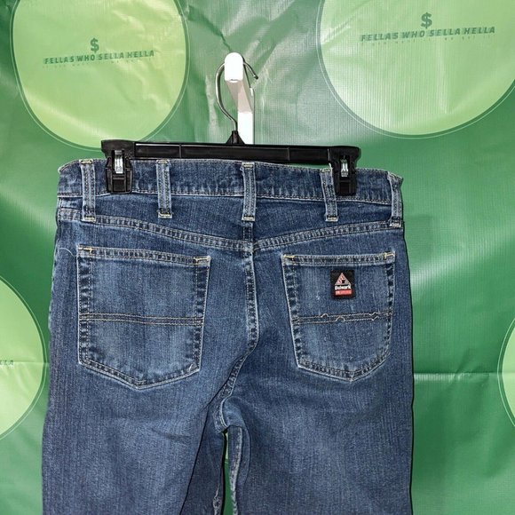 BULWARK Men's FLAME RESISTANT (FR) jeans in MEDIUM WASH sz 32" x 32" - VGUC - Picture 9 of 11